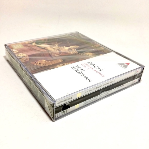 🦋 Bach: Organ Works Vol. 2 Teldec USA 1995 2 Disc UPC 745099445928 SEALED Promo - Picture 3 of 4